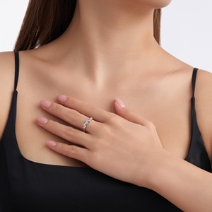 Anelli in <span class=keywords><strong>Argento</strong></span> Sterling S925 con Moissanite, Design di Lusso Originale per Uso Quotidiano, Gioielli Raffinati con Pietre Preziose - Product Image 6