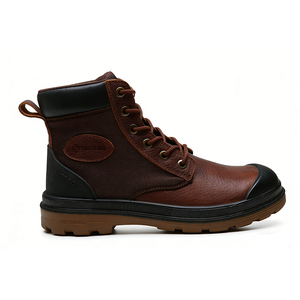 Zapatos de Seguridad Resistentes al Aceite con Puntera de Acero, Botas de Trabajo Antideslizantes, Calzado de Protección a Prueba de Pinchazos para Mecánicos de Garaje - Product Image 1