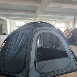 Carpa Domo para Exteriores 450x390x205cm, de una Sola Capa, Tela Oxford, Impermeable, Resistente al Viento, Protección Solar, para las Cuatro Estaciones - Product Image 1