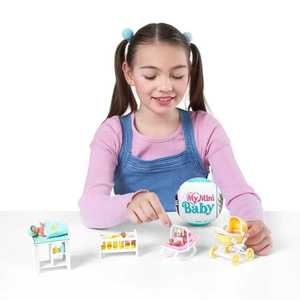 กล่องเซอร์ไพรส์ <span class=keywords><strong>Zuru</strong></span> My Mini Baby 5 ลูกบอลพร้อมตุ๊กตา รถเข็นเด็ก และอุปกรณ์เสริมเปลเด็ก ทำจากพลาสติกสำหรับเด็ก - Product Image 6