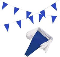 Haute Qualité Personnalisé Célébration Festival Décoration Pleine Couleur Polyester Tissu Triangle Fanions Bannière Pleine Couleur Bunting Drapeau