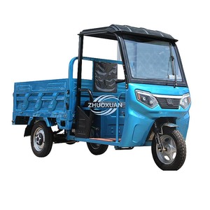 Freight Electric Three-Wheeler Open Body Agricultural Use Heavy-Duty Cargo Capacity (400kg Payload) Durable Model <b>60V</b> <b>Battery</b> - Product Image 1
