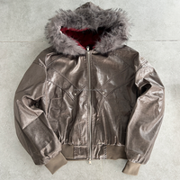Fabricants de vêtements veste d'hiver en cuir PU personnalisée hommes femmes veste réfléchissante brillante de créateur avec capuche en fausse fourrure
