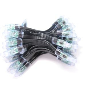 WS2811 5050กระสุน IC พิกเซล <span class=keywords><strong>Led</strong></span> Rgb แสง Ws2811ลวดสีดำ12โวลต์พิกเซล <span class=keywords><strong>Led</strong></span> Rgb เป็นรายบุคคลแอดเดรสแอดเดรส - Product Image 5