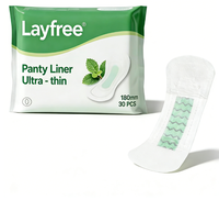 Protège-slip jetable en bambou premium, respirant, doux pour la peau, biodégradable, sans ailettes, forte absorption, certifié CE