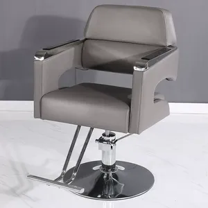 Silla de Barbería Hidráulica de Alta Calidad al por Mayor, Silla Pequeña de Cuero Sintético para Hombres - Product Image 5