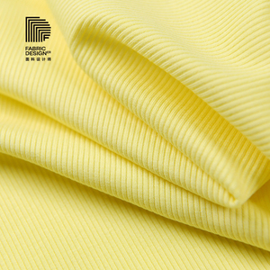 Tissu côtelé teint 2*2 résistant à l'abrasion pour T-shirts, débardeurs et <span class=keywords><strong>sous</strong></span>-vêtements en tricot élastique Spandex pour femmes, garçons, filles et hommes - Product Image 1