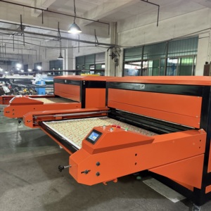 Automatic Heat Press <b>Machine</b> to Print on Big Size Mouse Pad Blankets <b>Printing</b> <b>Machine</b> Transfer <b>Machine</b> Two Working Platens - Product Image 6