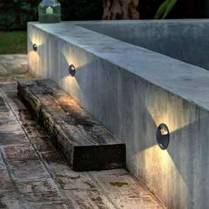 Luz LED impermeable para suelo, 3W, blanco cálido, de aluminio, para exteriores, escaleras, esquinas, patio, iluminación de caminos - Product Image 3