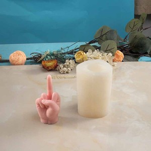Handmade 3D tùy chỉnh DIY Silicone nến khuôn thạch cao hương liệu ngón tay cử chỉ thiết kế cho độc đáo nến làm - Product Image 4