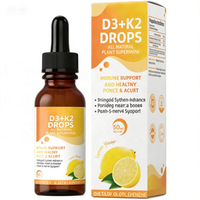 Complément alimentaire de haute qualité à usage quotidien, 1 goutte de liquide oral, vitamine D3+K2, durée de conservation de 24 mois, améliore la densité osseuse, renforce le système immunitaire