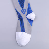 4 paires de chaussettes de compression antibactériennes pour hommes et femmes, compression 20-30 mmHg