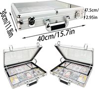 Boîte de présentation personnalisable en aluminium pour cartes, étui de transport pour cartes de sport, étui pour cartes gradées