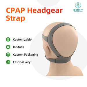 Sangle de tête compatible ResMed <span class=keywords><strong>N10</strong></span> pour <span class=keywords><strong>masque</strong></span> CPAP, rembourrée en éponge, en nylon et élasthanne, réutilisable, prête pour clip magnétique - Product Image 2