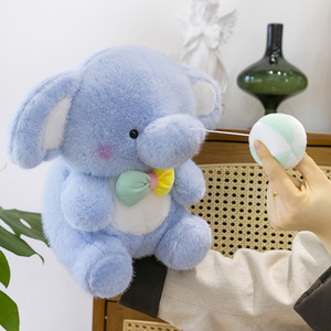 Figurine d'éléphant acrobatique de cirque mignon petit éléphant en peluche pour jouer au coucher oreiller câlin poupée apaisante avec coton PP - Product Image 5