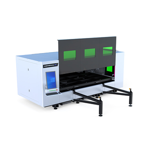 Hot Sale 6000W 3015 4-axis Water Cooling Fiber Laser Cutting Machine Hongniu Laser Factory for 10mm 20mm Steel Plate Enclosed
