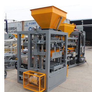 Machine à briques emboîtables bibo Afrique du Sud QTJ4-24, machine à fabriquer des blocs creux de 4 pouces, moteur de pompe, haute efficacité, faible coût - Product Image 3