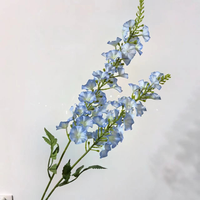 Fleur artificielle bleu-violet, 2 fourches de delphinium, pour mariage, auditorium, scène décorative, arrangement floral de route