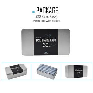 Pastillas de freno de disco de bicicleta de resina, pastillas de freno semimetálicas usadas para AVID HAYES y otros <span class=keywords><strong>frenos</strong></span> de disco, 1 par - Product Image 6