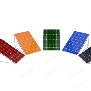 שמש חצי תא שמש PV מודולים 285W 300W שונה צבעים Perc Hjt N-סוג מונו פנל סולארי מחיר עבור מערכת שמש