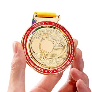 Médailles en métal électroplaqué sur mesure, plaques de championnat personnalisées, marathon, basketball, football, badminton, événements sportifs - Product Image 5