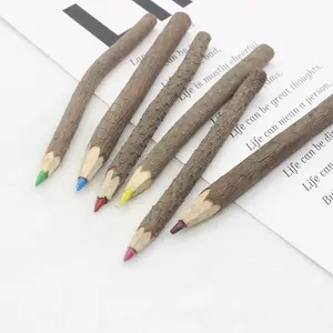 Novelty Party Decorative Custom Bulk Branch Twig Pencils Wooden Color pencil