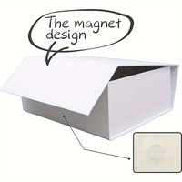 Boîte d'Emballage Pliable à Fermeture Magnétique Fournitures pour Petites Entreprises Feuille UV Avantage Mariage Décorations Réception en Papier