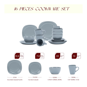 Crockery Stoneware Grey Western Dinning Dinner <b>Plates</b> <b>Sets</b> Dinnerware Luxury Ceramic Stoneware Dinnerware <b>Sets</b> - Product Image 3