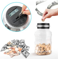 Usine en gros petit PVC enfant tirelire tirelire banque en plastique avec bus et motif de numéro pour l'utilisation de cadeaux d'épargne pour enfants