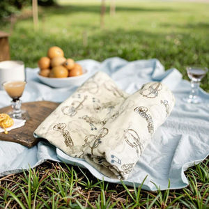 Nouvelle mode <span class=keywords><strong>personnalisable</strong></span> mignon imprimé doux 70% bambou 30% coton mousseline infantile bébé lange d'emmaillotage <span class=keywords><strong>couverture</strong></span> bébé literie - Product Image 5