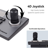 Controlador de teclado con joystick PoE USB IP RS485 RS232 para cámara PTZ, transmisión en vivo, cámara, Iglesia