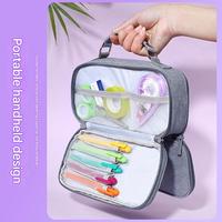 Étui à crayons rigide grande capacité, organiseur de papeterie, sac de rangement pour stylos avec fermeture éclair, pour fournitures scolaires et de bureau, logo personnalisé