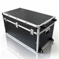 Valise rigide de vol en aluminium personnalisé, chariot avec mousse personnalisée pour appareil