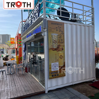 Conteneur de cuisine mobile sur mesure de grande taille à vendre, camion de restauration, conteneurs de café mobiles avec cuisine, café