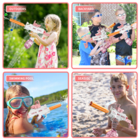 Nueva Pistola de Agua Super Soaker, Pistola de Agua Electrónica Uzi de Disparo Automático con Versión de Tambor