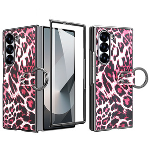 Coque de téléphone pliable en cuir PU léopard Offre Spéciale avec support pour coque de téléphone <span class=keywords><strong>Samsung</strong></span> <span class=keywords><strong>ZFold</strong></span> 6 5 4 <span class=keywords><strong>3</strong></span> PC - Product Image 5