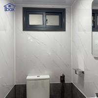 Salle de bain extérieure portable avec siège, toilettes et urinoir pour le camping, pratique, fabriquée en panneaux sandwich durables, revêtement mural extérieur