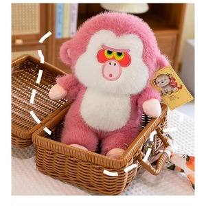 Lindo Peluche de Gorila Rosa, Muñeco de Mono Suave y Divertido, Almohada para Dormir para Bebés, Regalos de Cumpleaños para Niñas, Lindos Juguetes de Peluche - Product Image 3