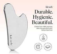 Outil de sculpture faciale et de remodelage de la mâchoire en acier inoxydable avec drainage lymphatique, réducteur de double menton, argenté