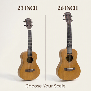 Ukelele de Caoba Maciza de 23 Pulgadas (Soprano) y 26 Pulgadas (Concierto), Acabado Mate, Cuerdas de Nailon, OEM, ODM - Product Image 5