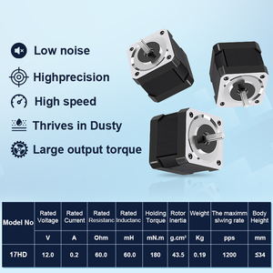 ชุดมอเตอร์สเต็ปเปอร์ไฮบริด RB <span class=keywords><strong>NEMA</strong></span> <span class=keywords><strong>17</strong></span> สำหรับเครื่องพิมพ์ 3 มิติ พร้อมตัวควบคุมมอเตอร์สเต็ปเปอร์ เครื่องแกะสลัก พร้อมเกียร์ - Product Image 4