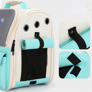 กระเป๋าเป้สะพายหลังสำหรับแมวแบบพกพา ระบายอากาศได้ดี ผลิตจากโพลีเอสเตอร์ มีซิป สำหรับใช้งานกลางแจ้ง ขายส่งจากโรงงาน - Product Image 4