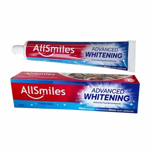 Fabricante profesional 220g rentable menta fluoruro limpieza básica brillante pasta de dientes para adultos