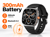 Montre connectée AMOLED 1,73 pouces, appels 5.3, étanche IP68, batterie 300 mAh, couronne rotative, modes multisports