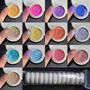 Ensemble de poudre scintillante Aurora Chameleon, paillettes multicolores irisées pour l'art des ongles, la résine époxy, le savon, la bougie, les travaux manuels DIY, pigment - Product Image 6