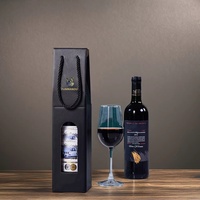 Boîte en papier pour sac à vin personnalisé Sac en papier pliable Boîte pour bouteille de vin d'expédition de boisson et de bière avec poignée Sac cadeau pour vin