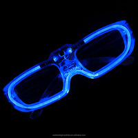 2025 LED lumière froide carré Protection des yeux lunettes lumineuses nouvel an fête jouets lumineux noël carnaval atmosphère accessoires