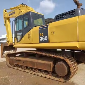 รถขุดตีนตะขาบ KOMATSU PC360 มือสอง สภาพดี จัดส่งรวดเร็ว โซลูชั่นที่เชื่อถือได้ เกียร์ ปั๊ม แบริ่ง PLC บุ้งกี๋ขนาด 1.6 เมตร 36 นิ้ว - Product Image 3
