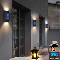 Lampe murale LED solaire étanche IP65, éclairage extérieur haut et bas, 6 LED super lumineuses, pour jardin, cour, décoration domestique, Alison