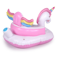 Jouet licorne gonflable, siège d'apprentissage Portable pour bébé, chaise de bain gonflable, canapé en PVC, tabouret de douche pour jouer, manger et se baigner